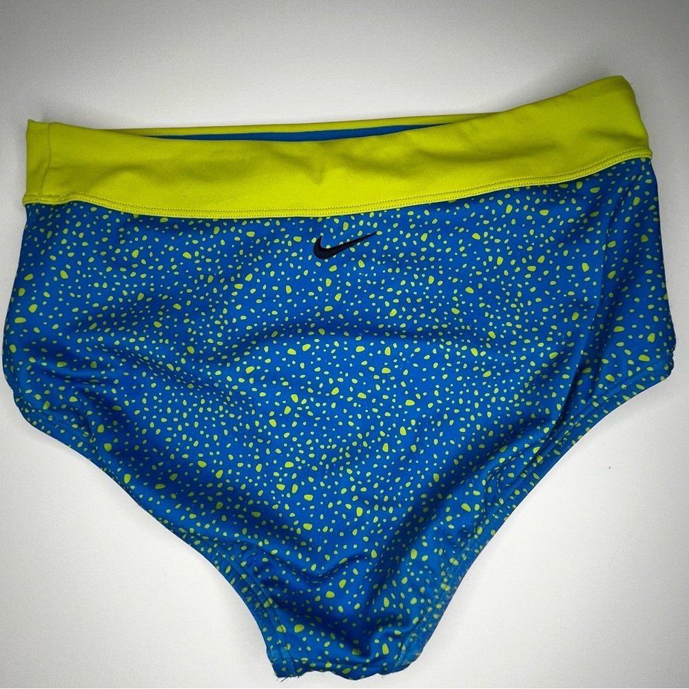Nike Kids Blue & Green Water Dots Bikini Size XL - Picture 9 of 15
